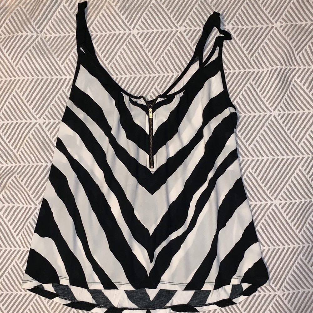 Zebra stripe top